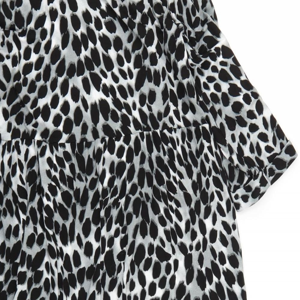 Wallis Womens Multicoloured Animal Print Jumper Dress Size 12