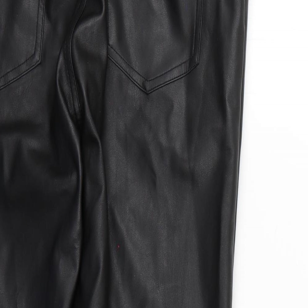 H&M Womens Black Trousers Size 12 L25 in