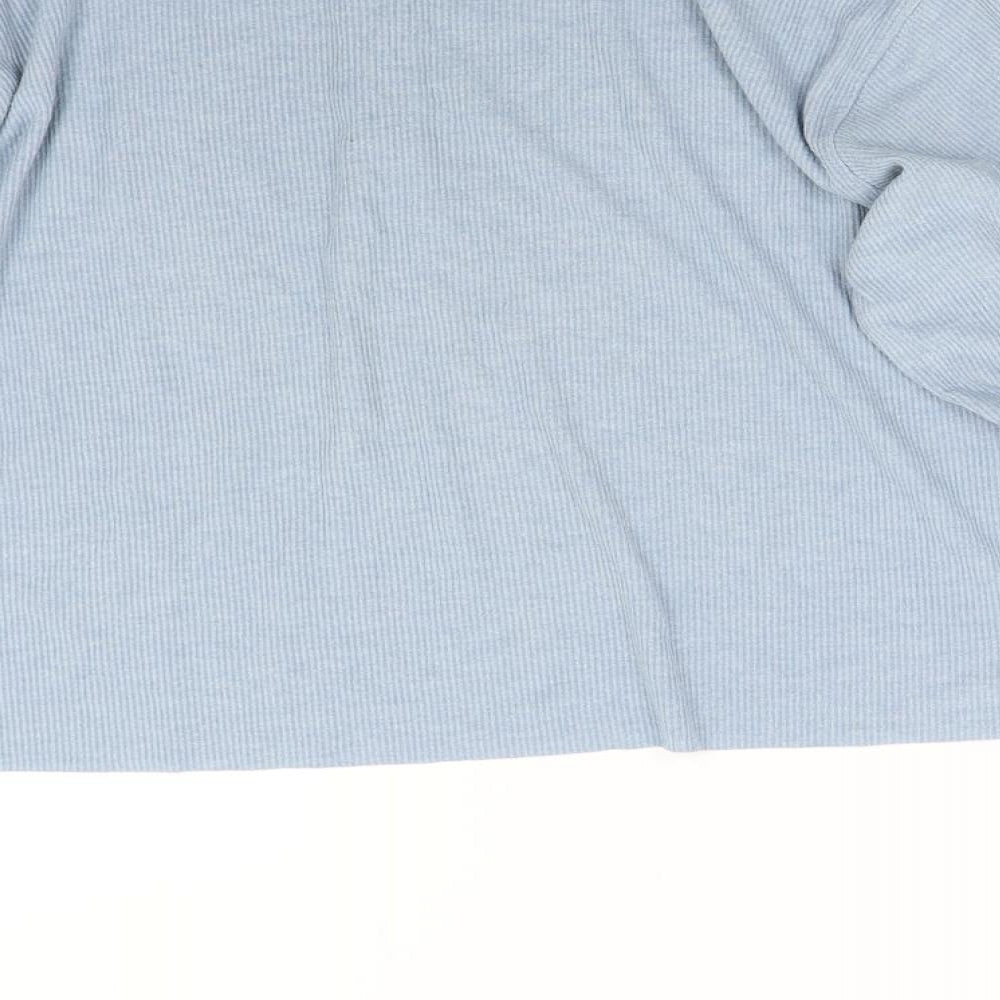 Topshop Womens Blue Pullover Sweatshirt Size 8