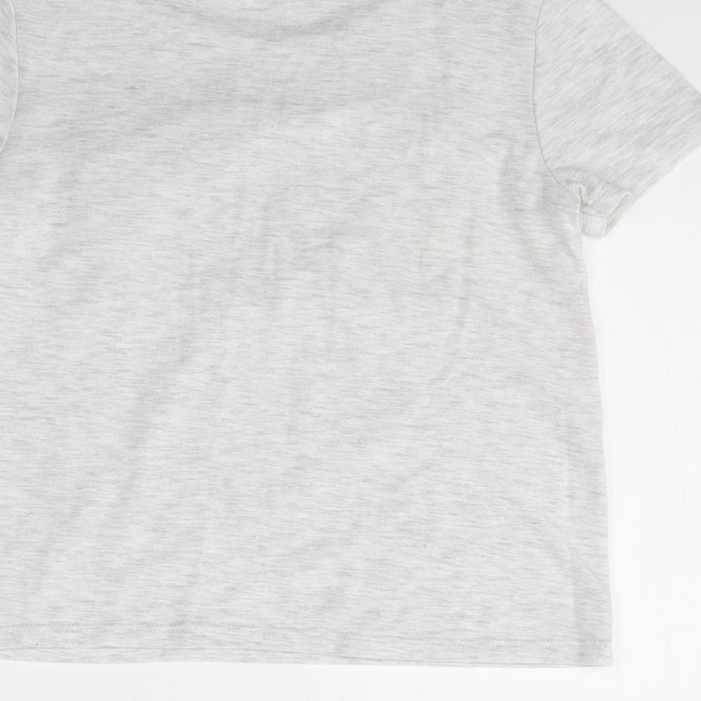 I Love Girls Wear Girls Grey Basic T-Shirt Size 7 Years