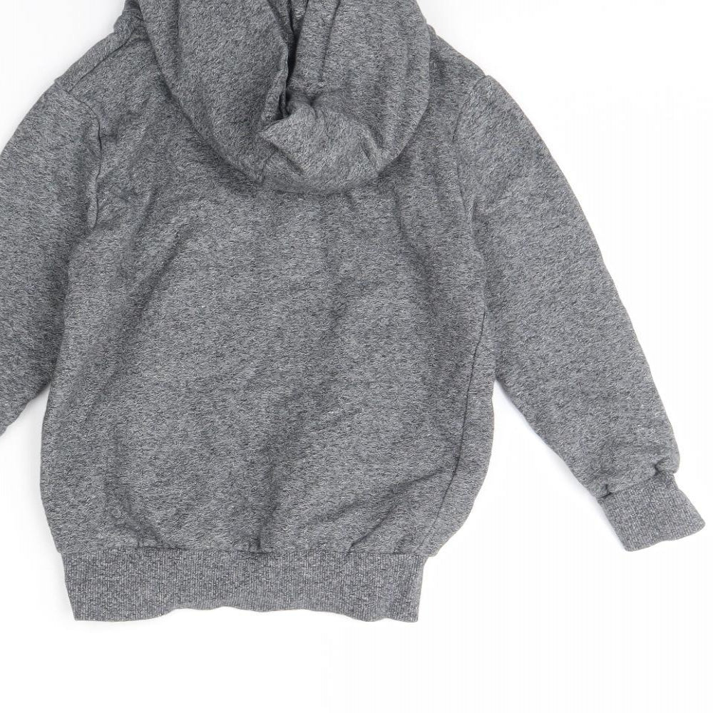 m&s Boys Grey Pullover Hoodie Size 6 Years