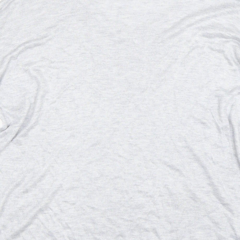 Noisy may Womens Grey Basic T-Shirt Size S