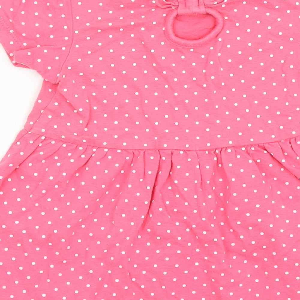 Young Dimension Baby Pink Spotted Fit & Flare Size 18-24 Months