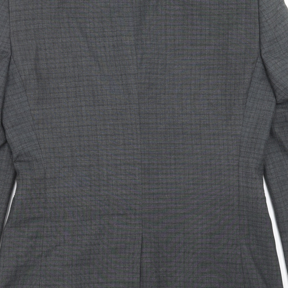 NEXT Mens Grey Check Jacket Suit Jacket Size 36