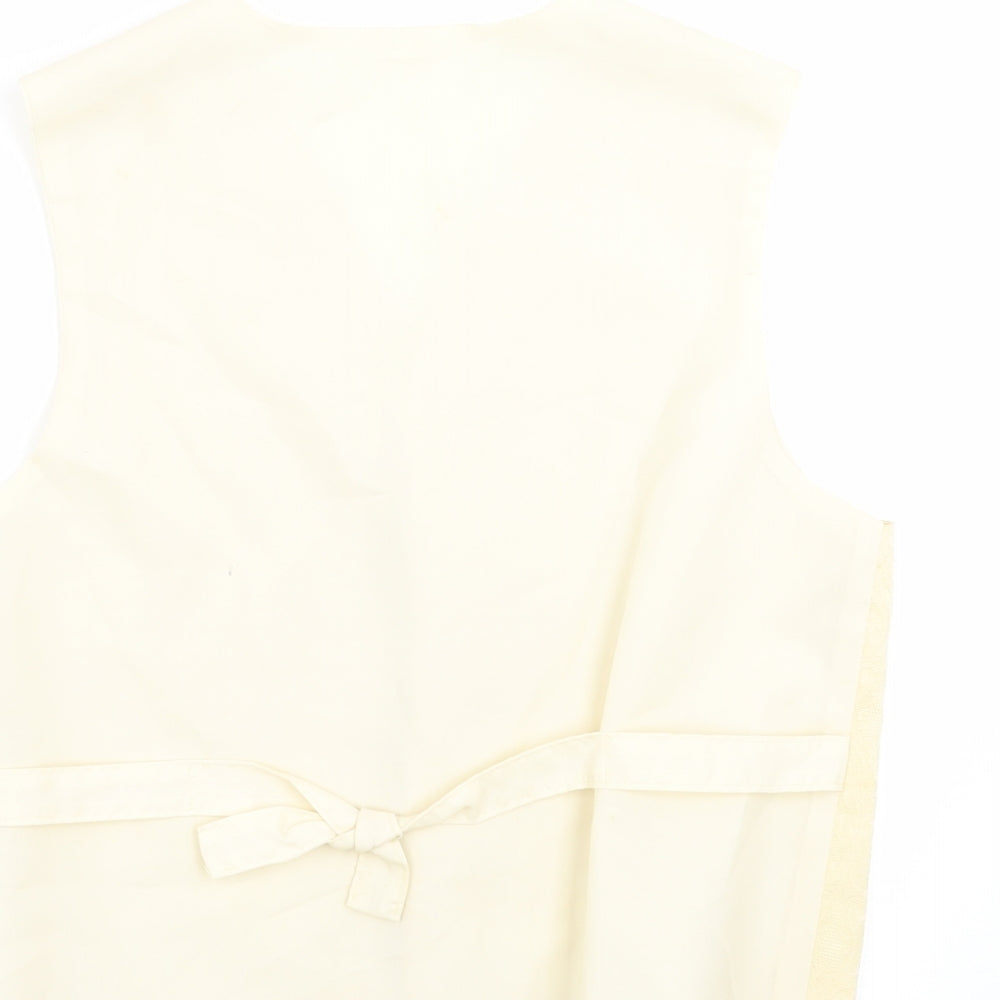 BHS Boys Ivory Floral Jacket Waistcoat Size 11-12 Years