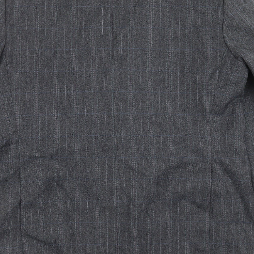 Dunn & Co Mens Grey Striped Jacket Suit Jacket Size 42