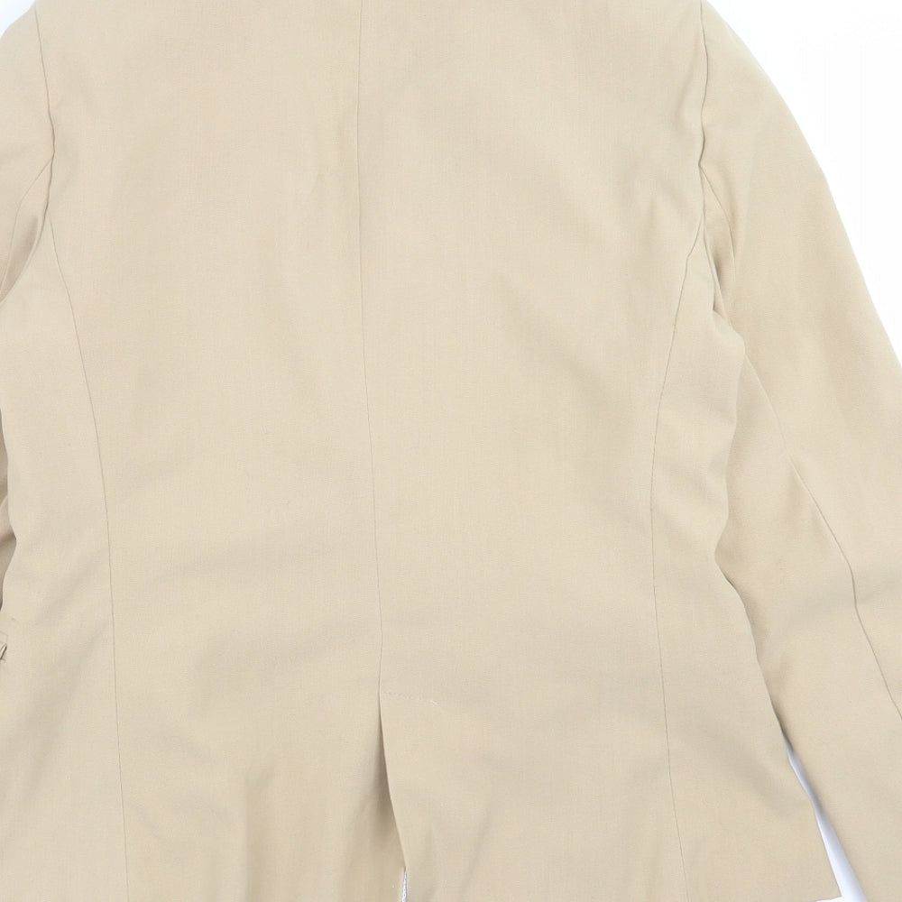 Stradivarius Womens Beige Jacket Suit Jacket Size L