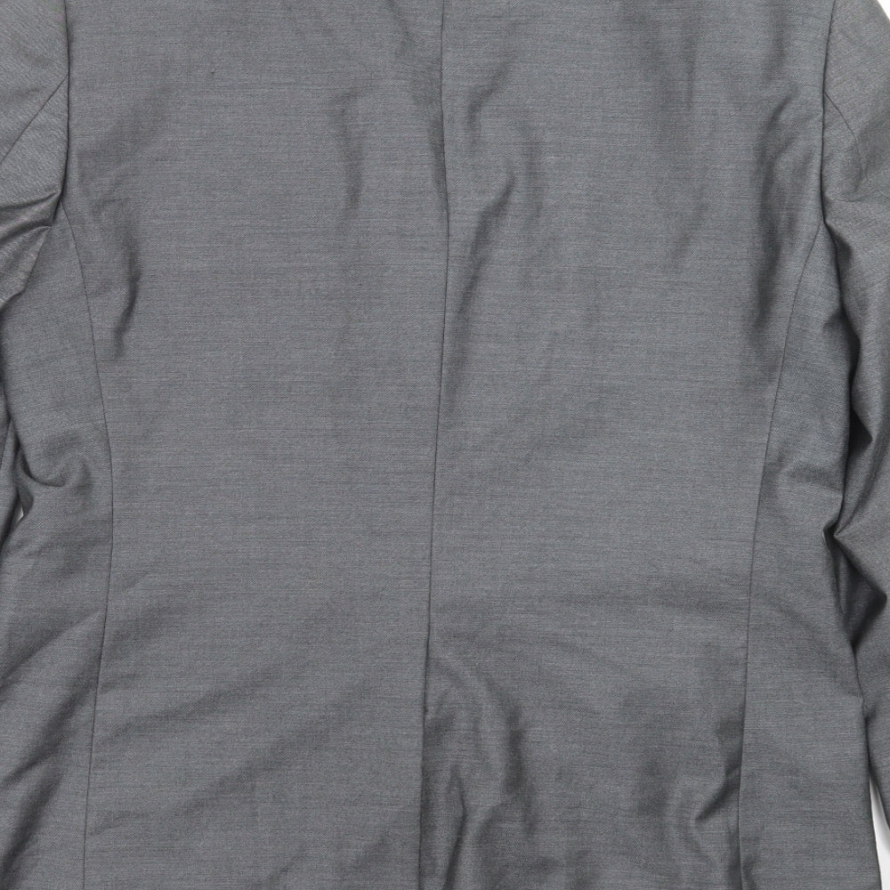 Tailored Saint Mens Grey Jacket Suit Jacket Size 40