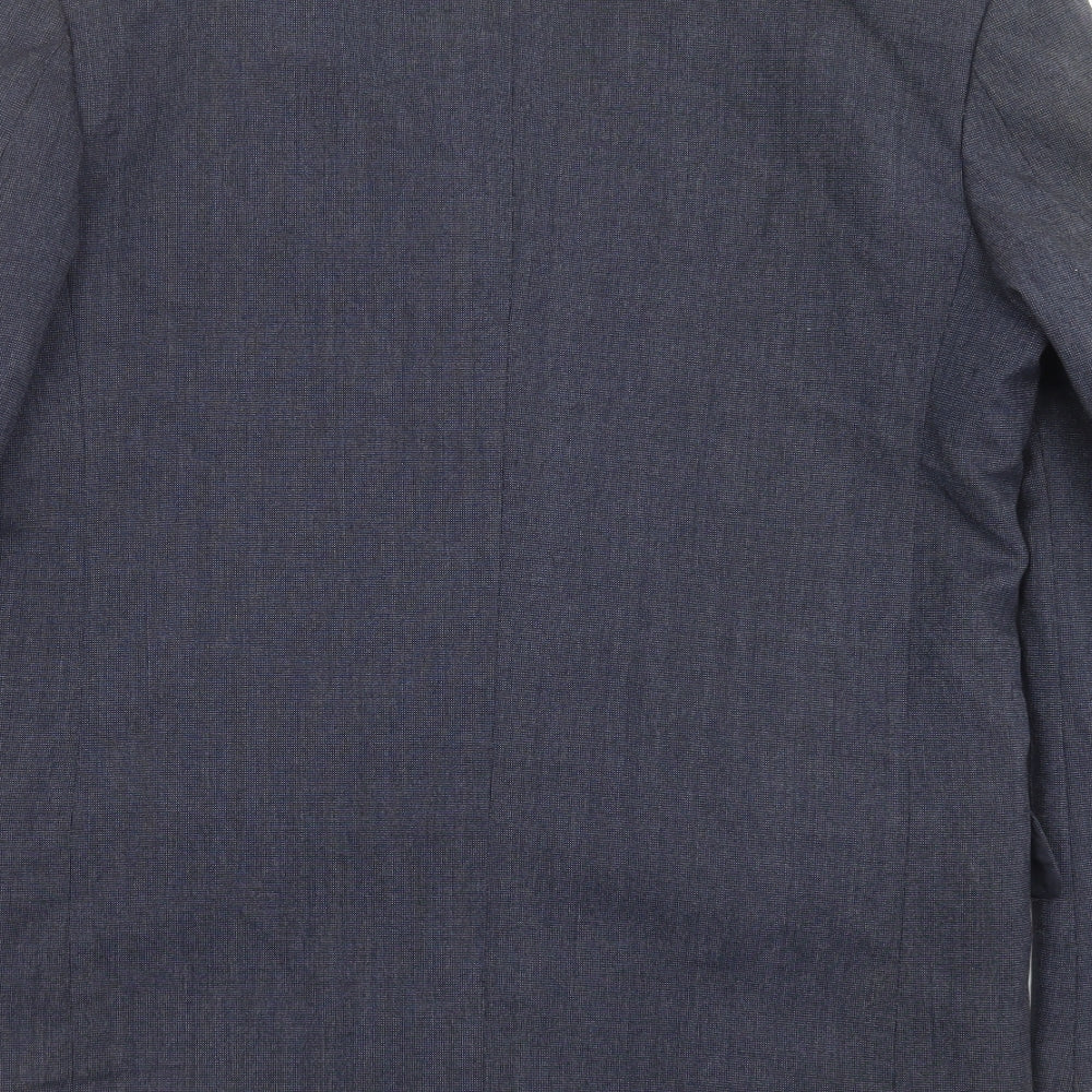 Classic Mens Blue Jacket Suit Jacket Size 38