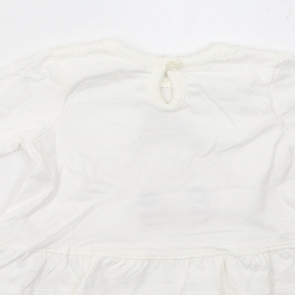 George Girls White Basic Casual Size Newborn