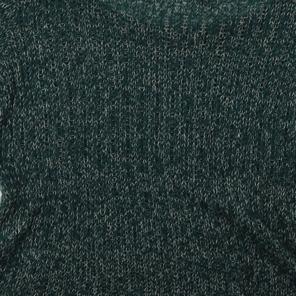 Topshop Womens Green Pullover Sweatshirt Size 10
