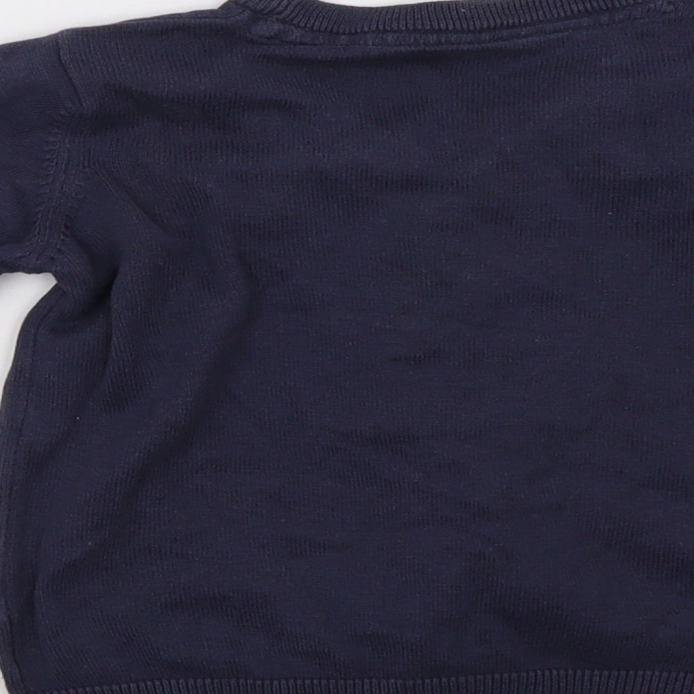 Mothercare Girls Blue Cardigan Jumper Size 3-4 Years