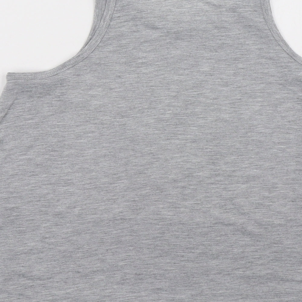 H&M Girls Grey Basic Tank Size 11 Years