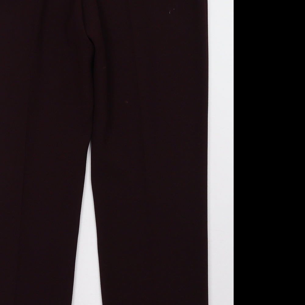 Marks and Spencer Womens Purple Trousers Size 12 L28 in