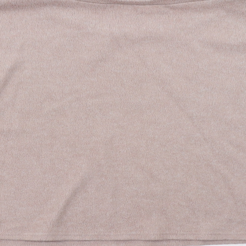 New Look Womens Pink Pullover Sweatshirt Size M