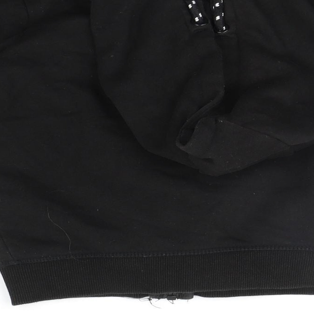 Matalan Girls Black Full Zip Hoodie Size 6 Years