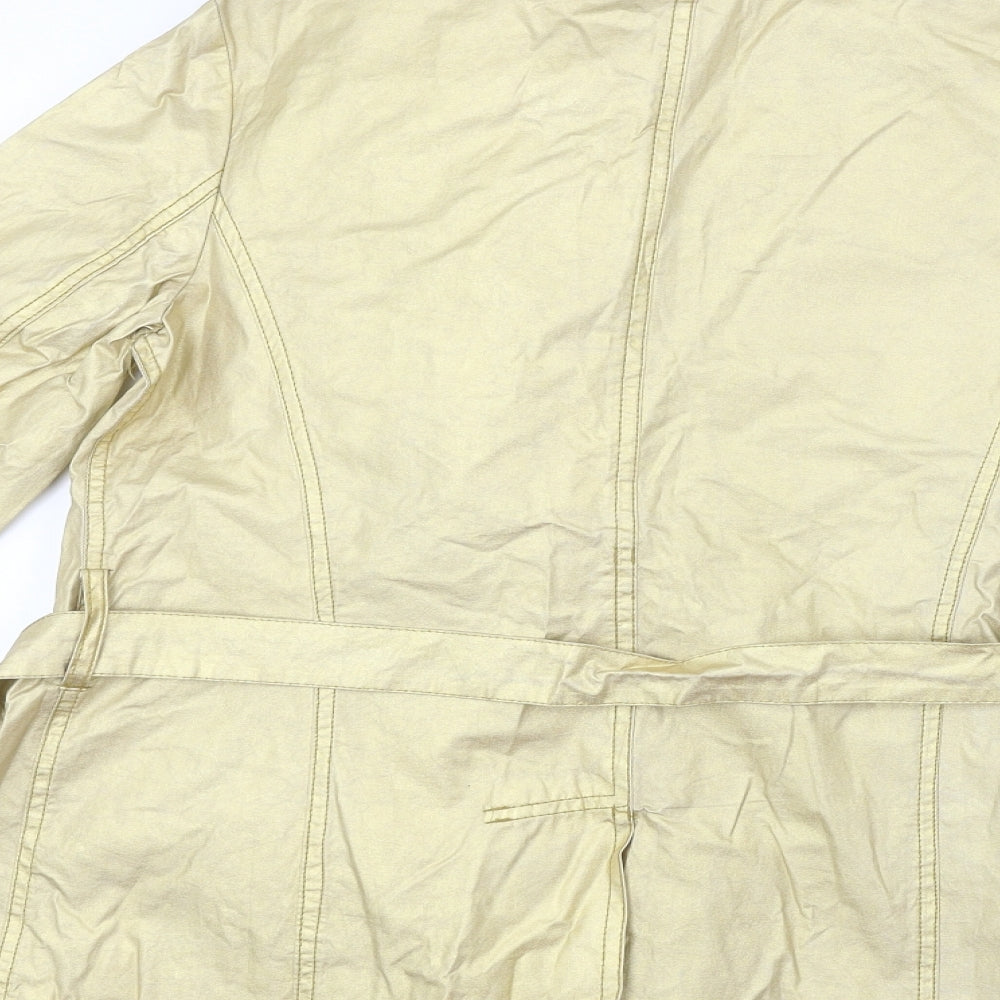 world line Womens Gold Jacket Coat Size 12
