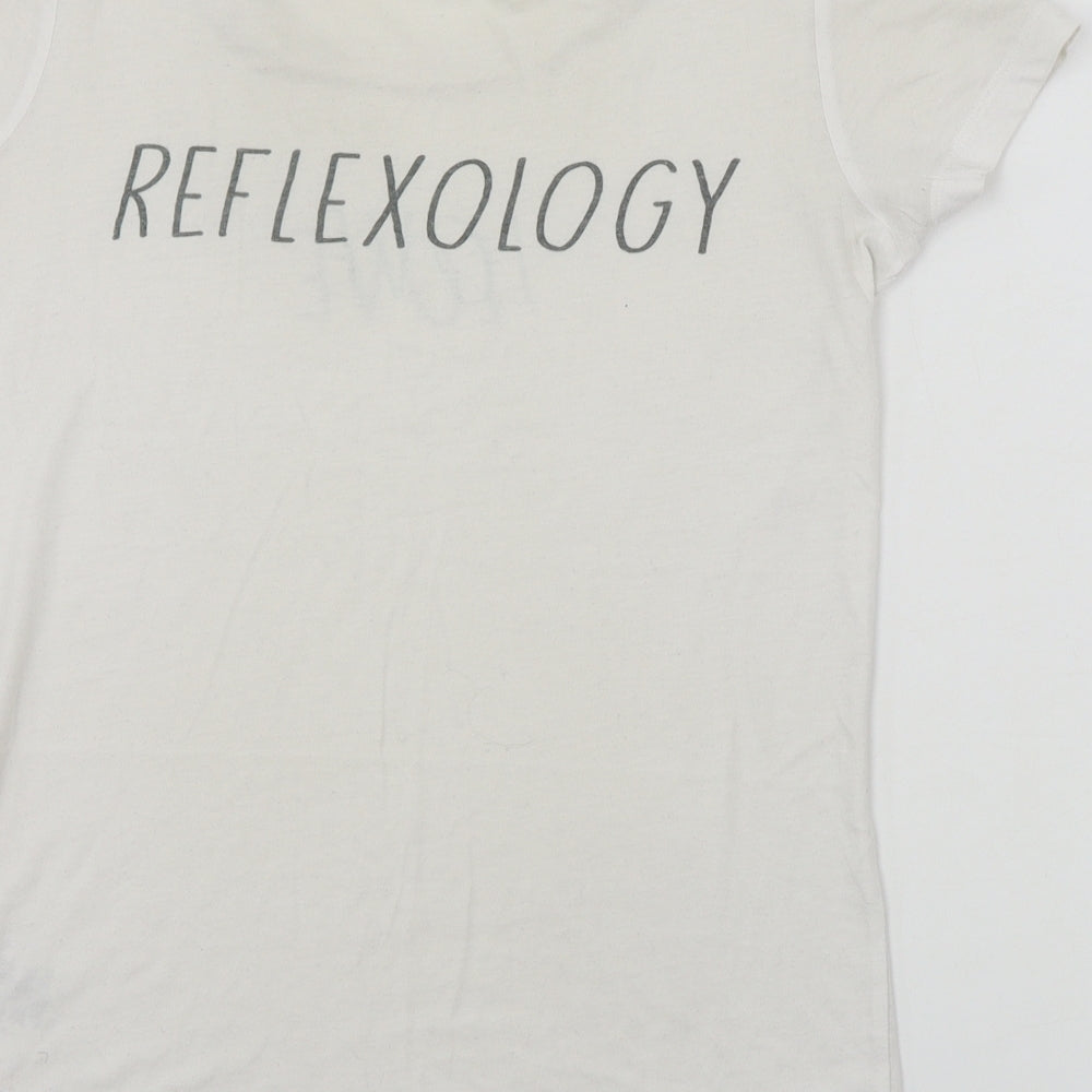 BC Collection Womens White Basic T-Shirt Size S
