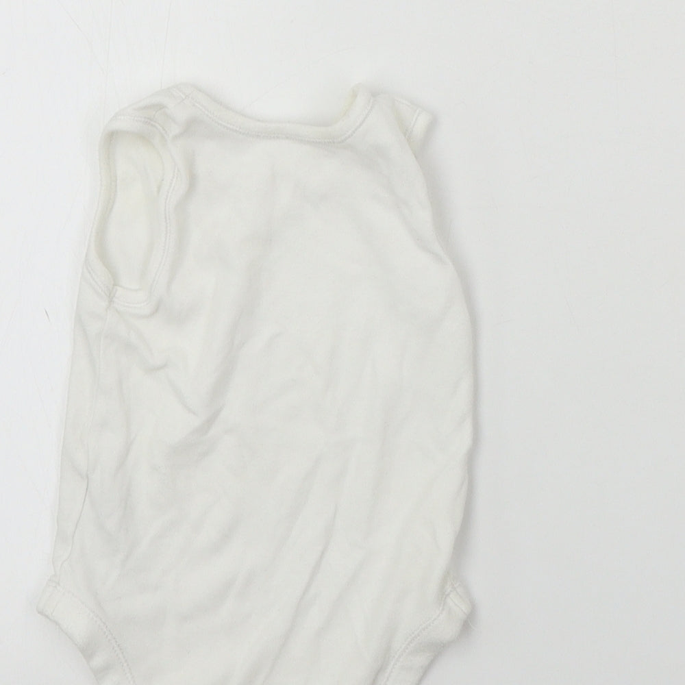 Nutmeg Baby White Babygrow One-Piece Size 9-12 Months