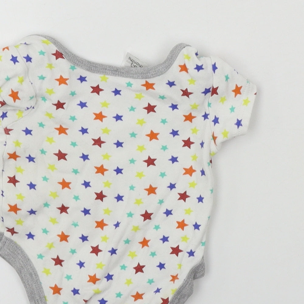 Preworn Boys White Babygrow One-Piece Size 0-3 Months