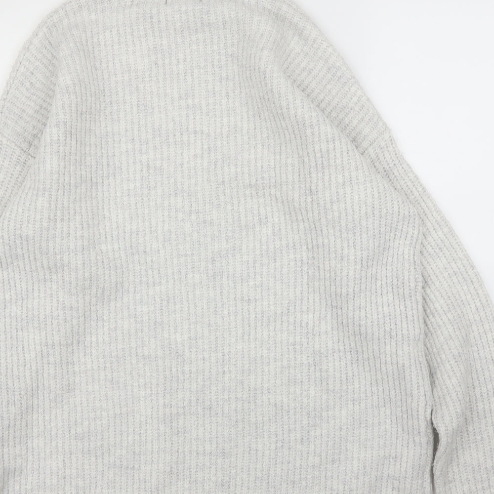 New Look Womens Grey Pullover Jumper Size M