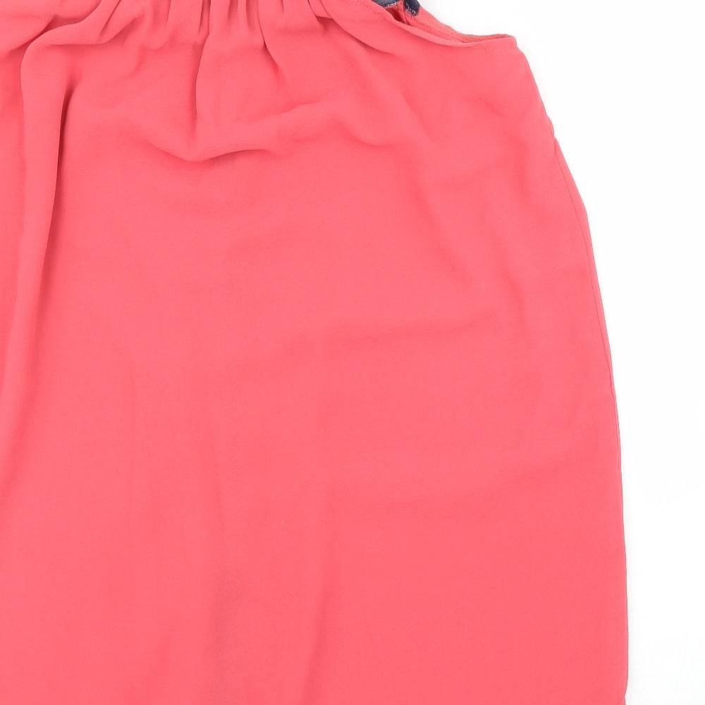 Izabelle London Womens Pink Basic Blouse Size S