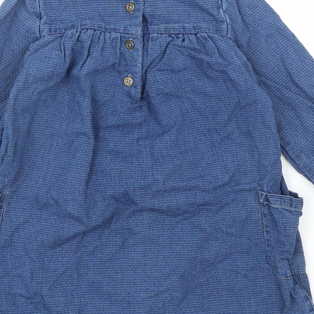 TU Girls Blue Denim A-Line Size 12 Months