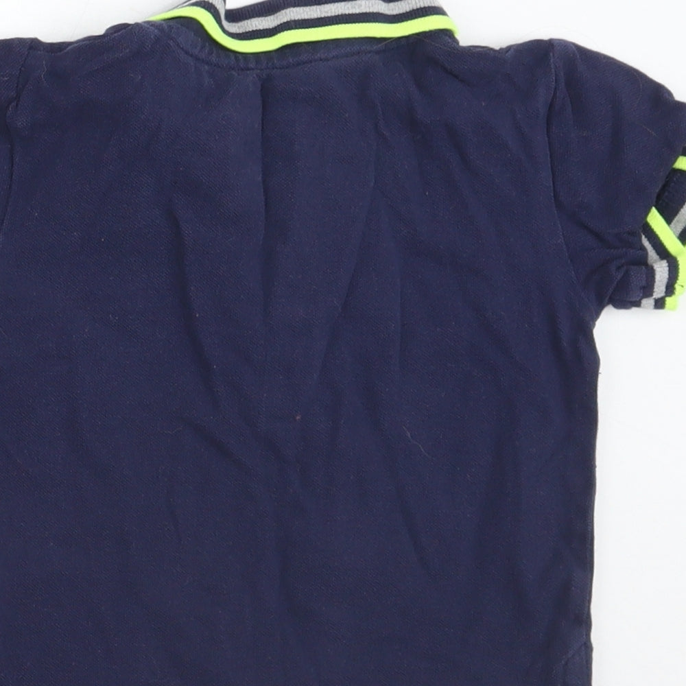 Bluezoo Boys Blue Basic Polo Size 12-18 Months