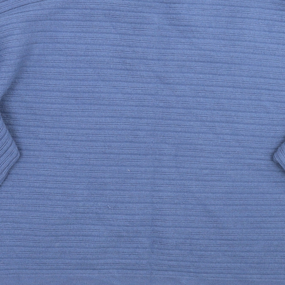 Nutmeg Womens Blue Pullover Jumper Size 14