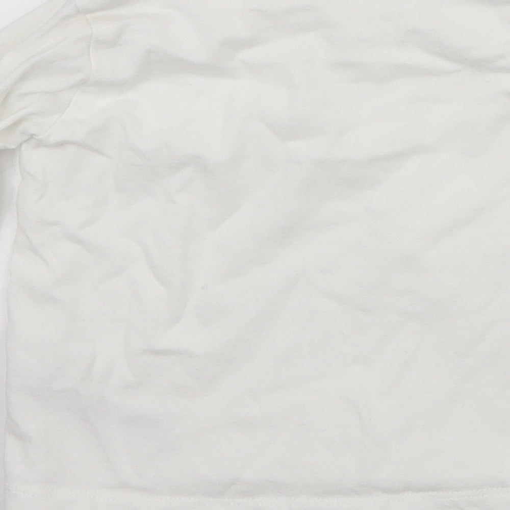 Nutmeg Baby White Basic T-Shirt Size 9-12 Months
