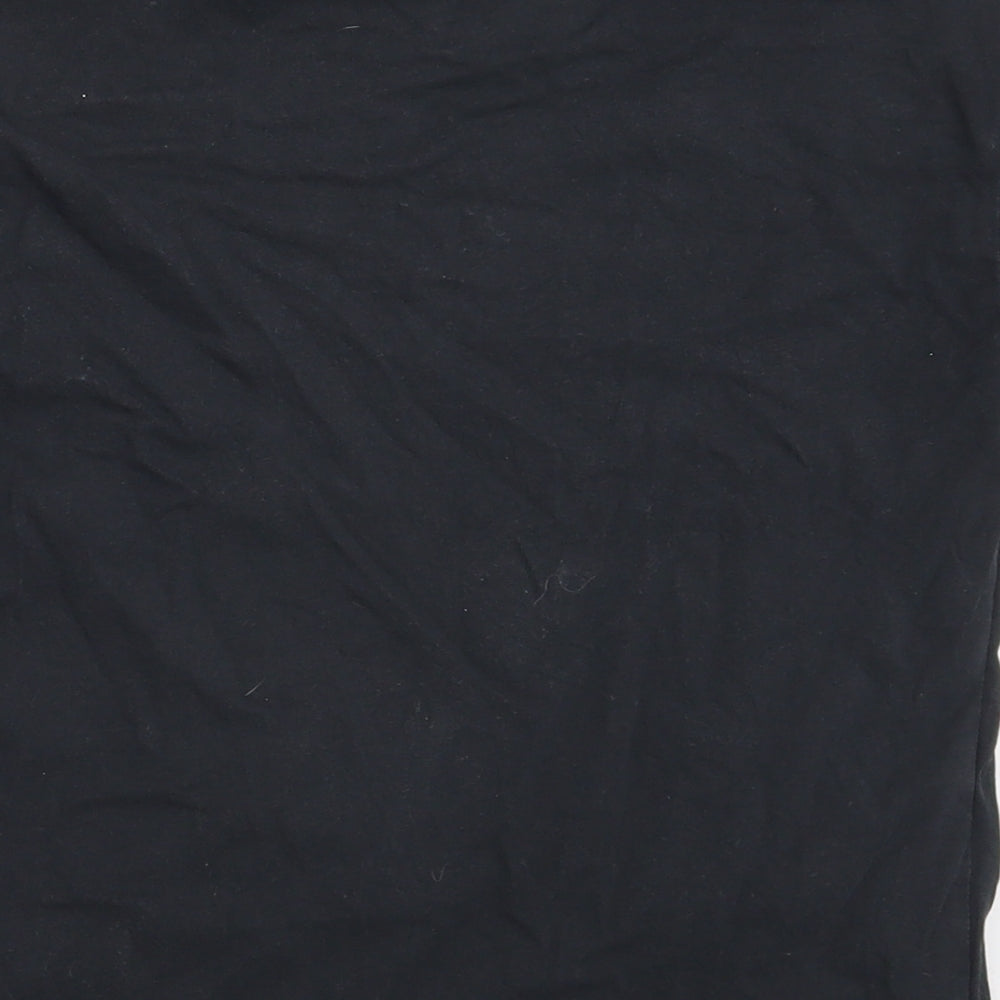 Marks & Spencer Girls Black Basic T-Shirt Size 7-8 Years