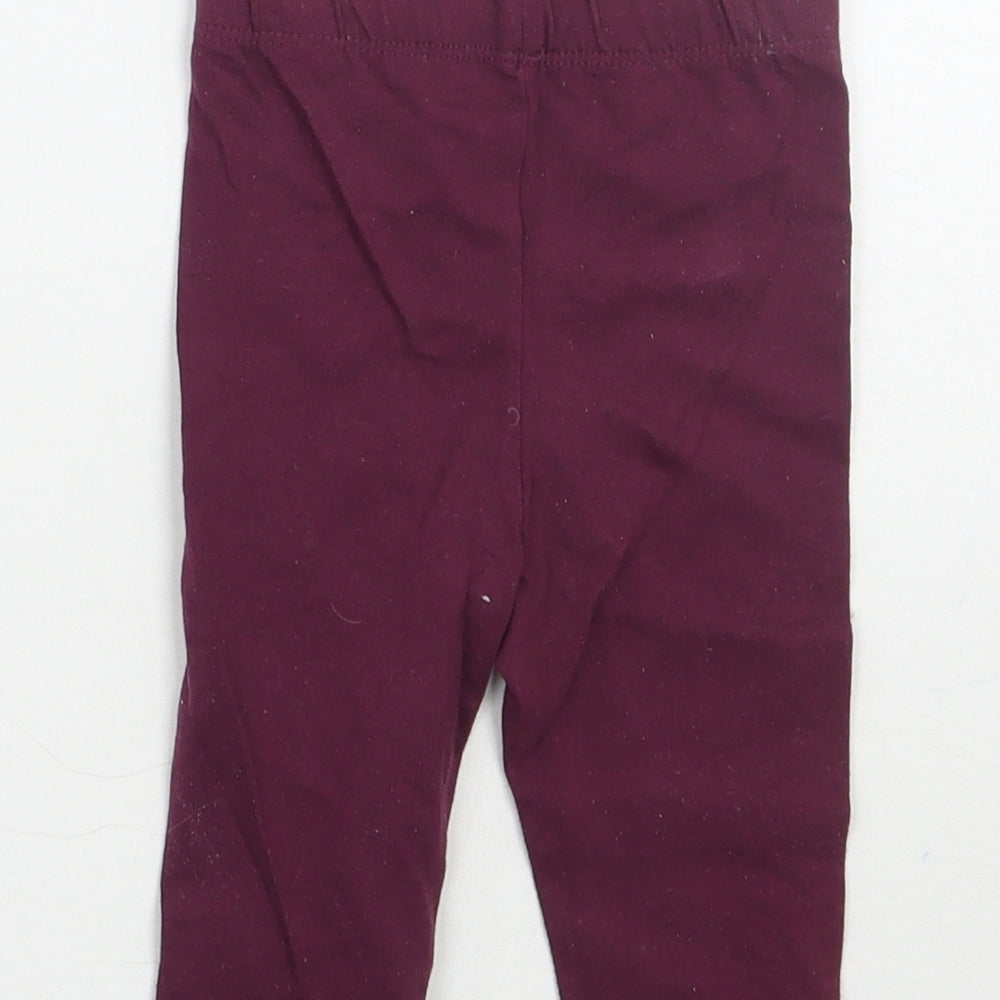 George Girls Purple Sweatpants Trousers Size 6-9 Months