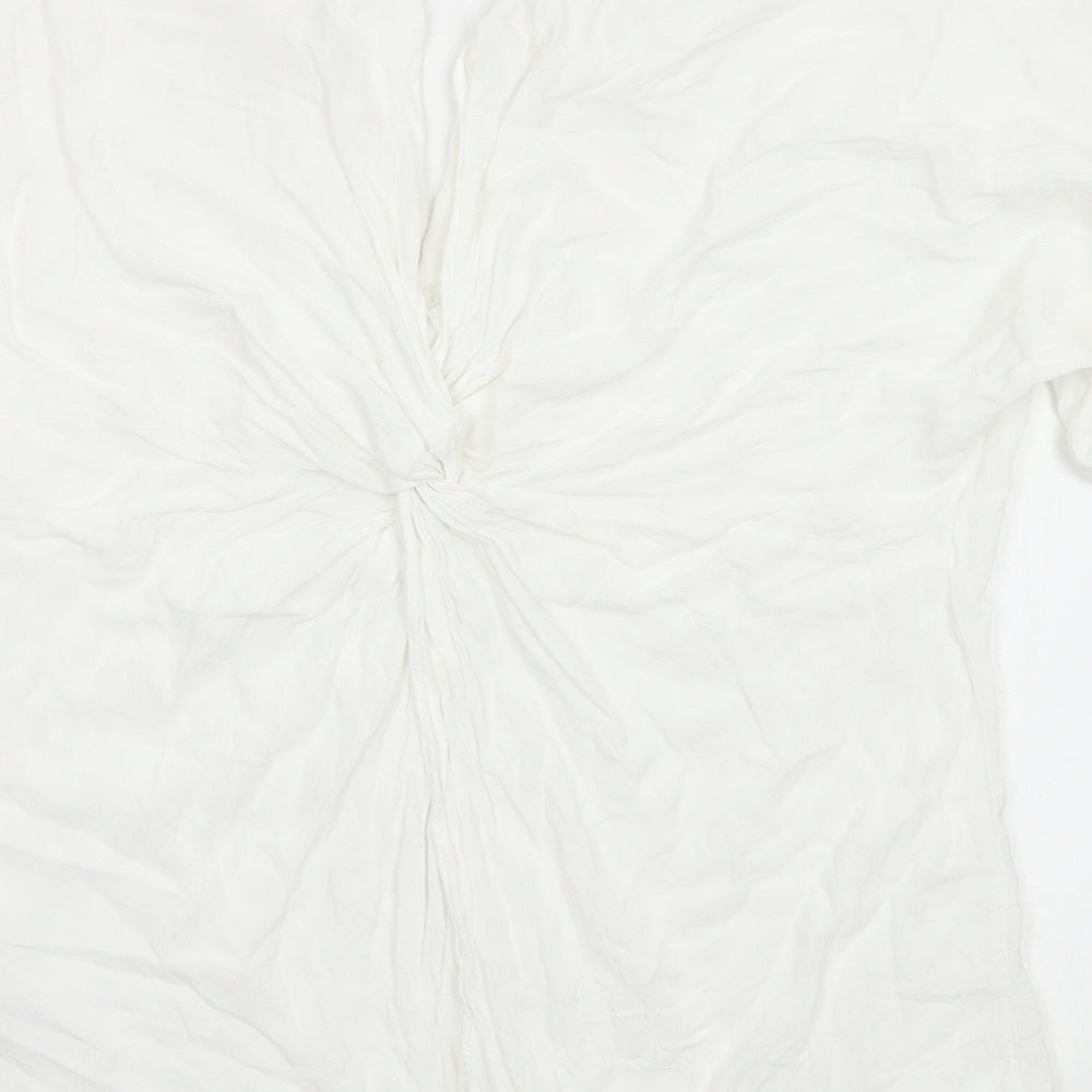 river island Womens White Basic Blouse Size 10