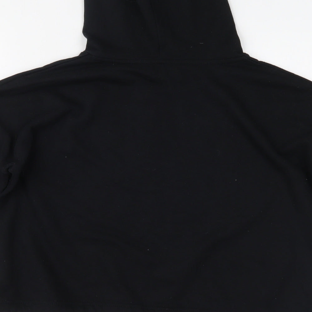 New Look Womens Black Pullover Hoodie Size 12