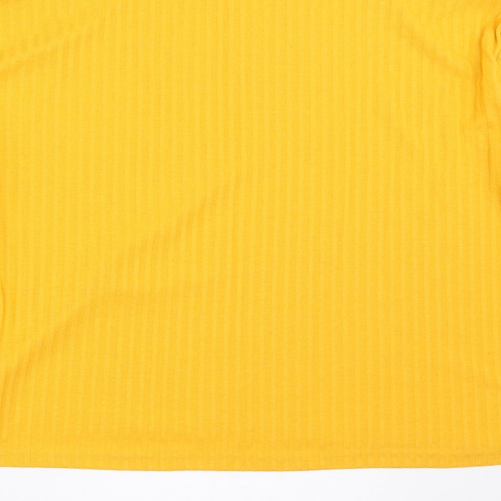 H&M Womens Yellow Pullover Jumper Size M