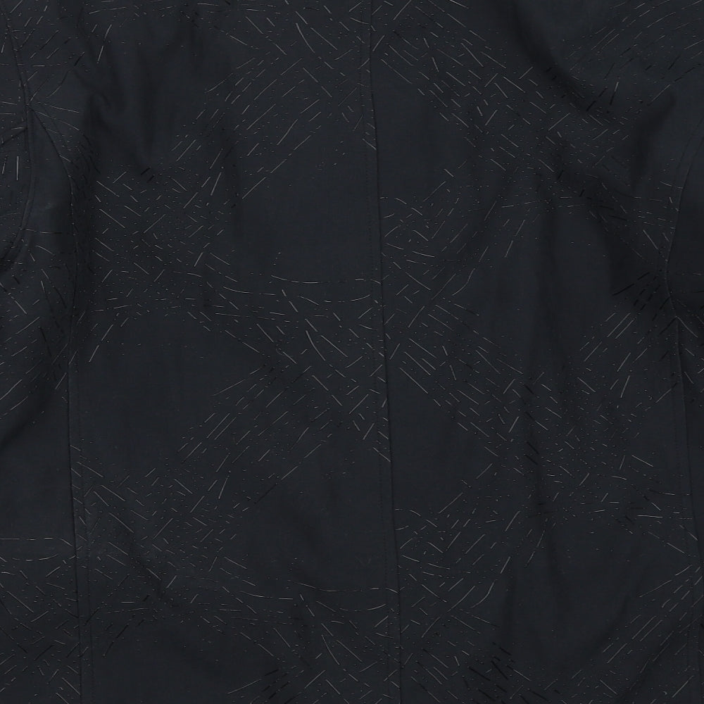 Eastrakae Womens Black Overcoat Coat Size S