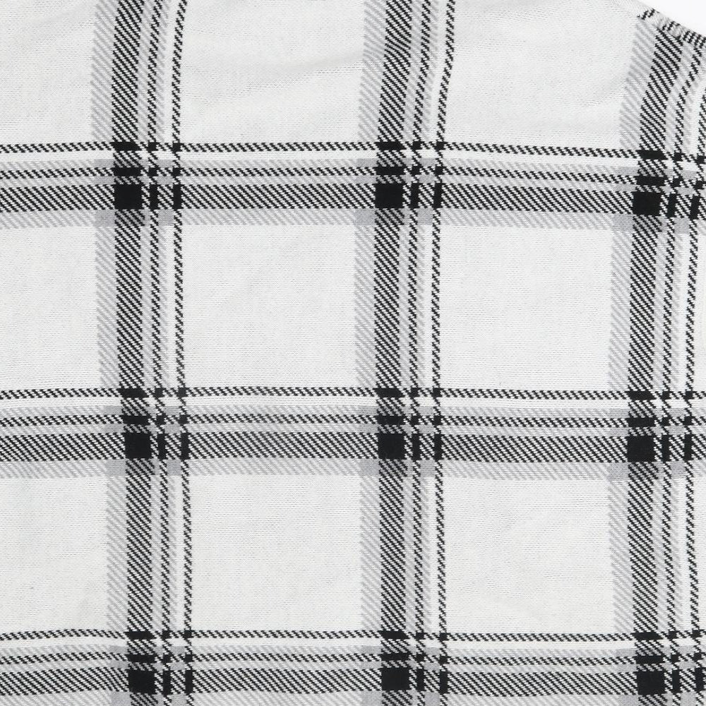 Nutmeg Womens Grey Plaid Poncho Size 12