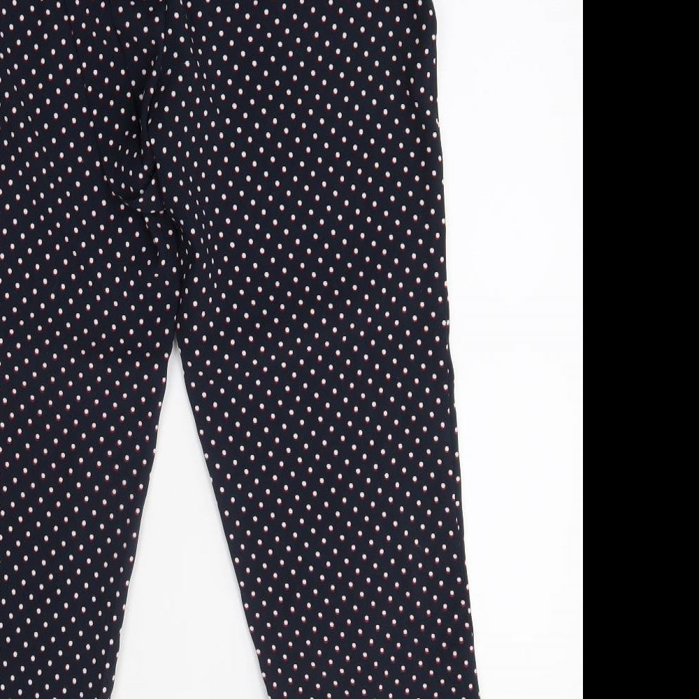 carolina belle Womens Black Polka Dot Trousers Size S L26 in