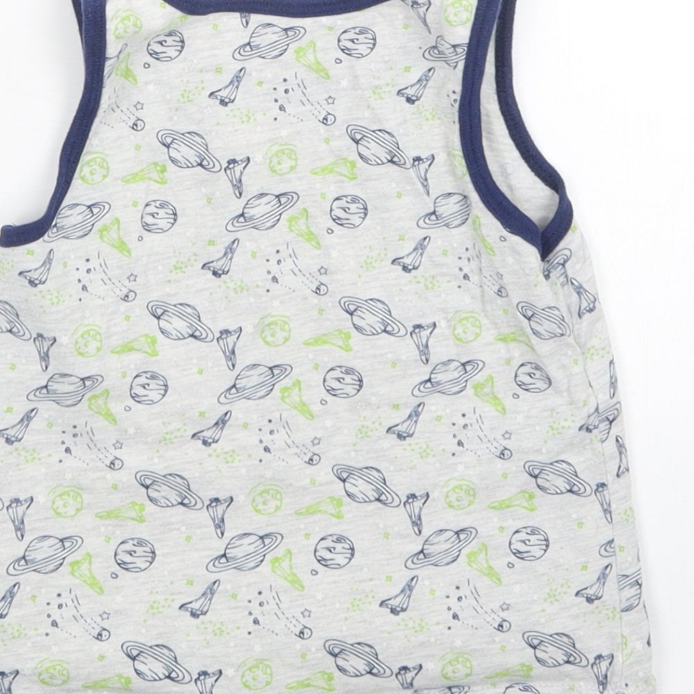 Primark Boys Multicoloured Basic Tank Size 5-6 Years - Space