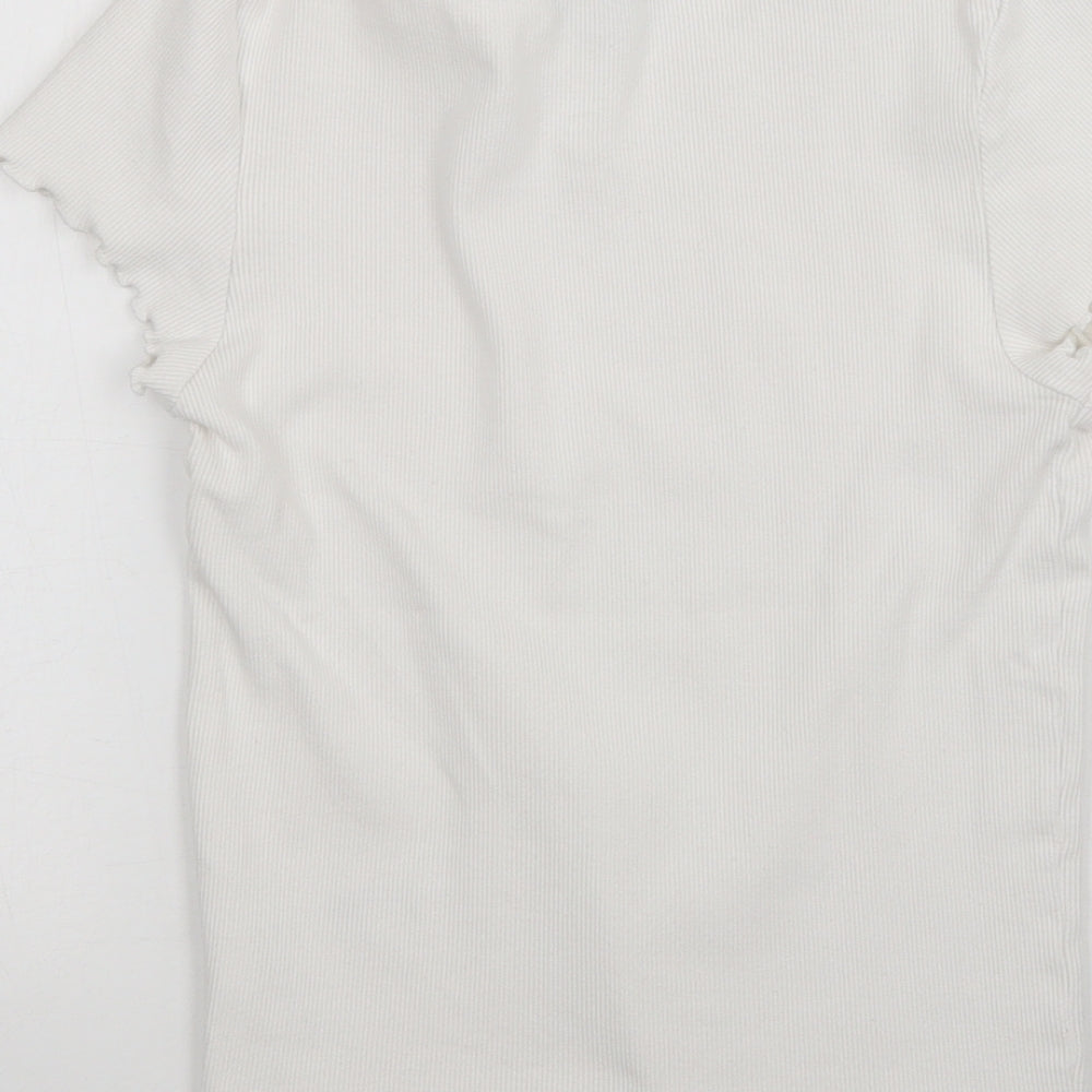 New Look Womens White Pullover Jumper Size 10