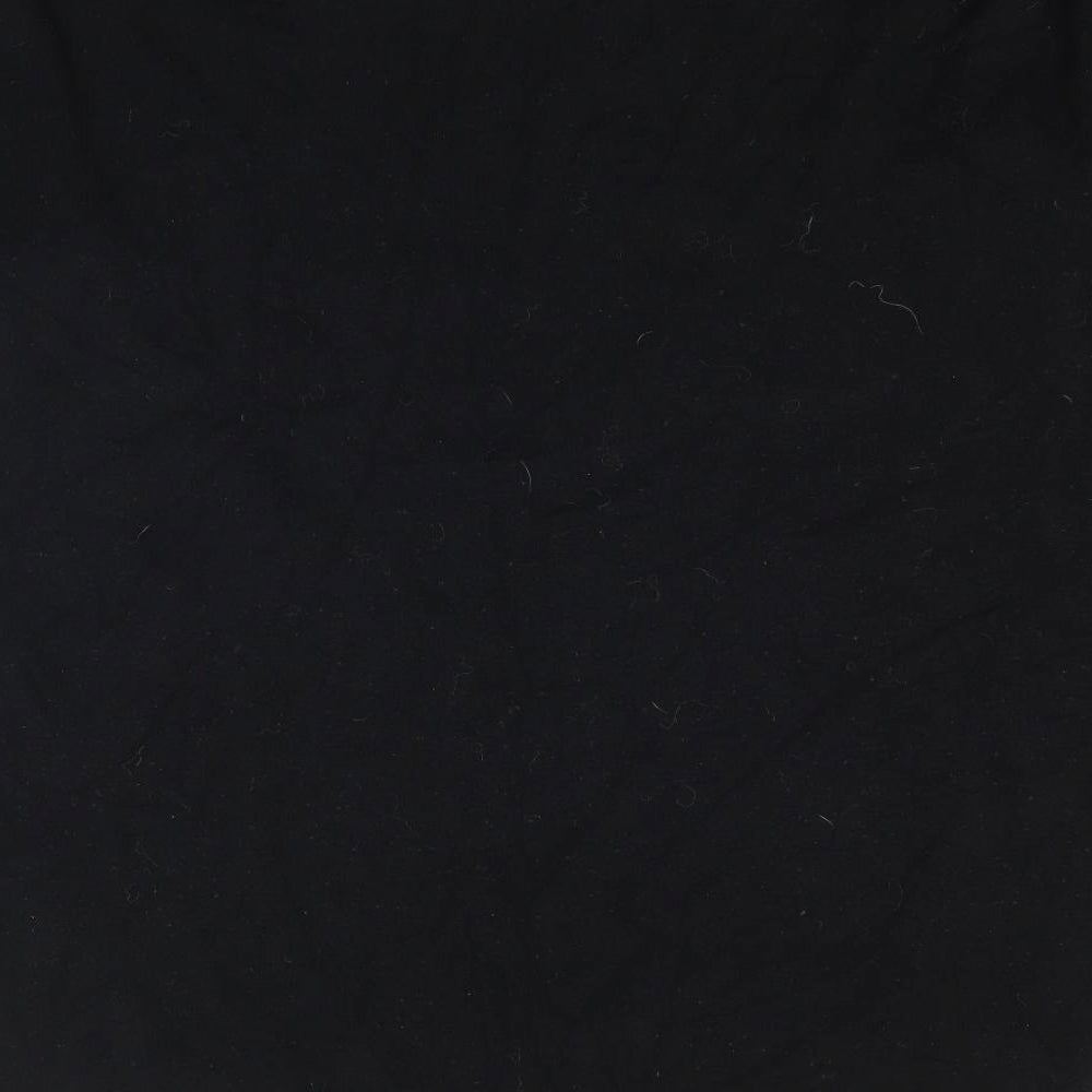 Preworn Womens Black Basic T-Shirt Size L