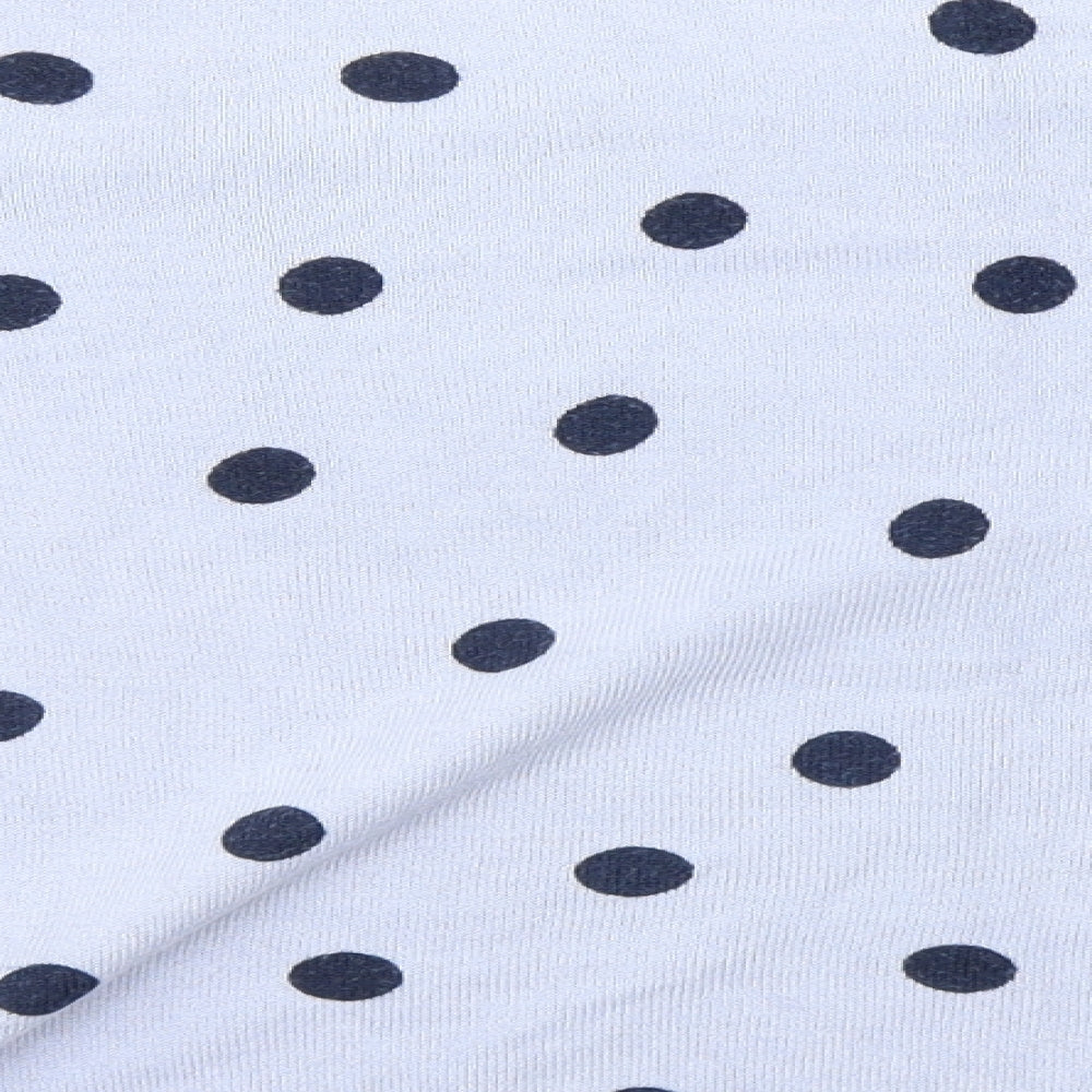 Marks & Spencer Womens Blue Polka Dot Pullover Jumper Size 16