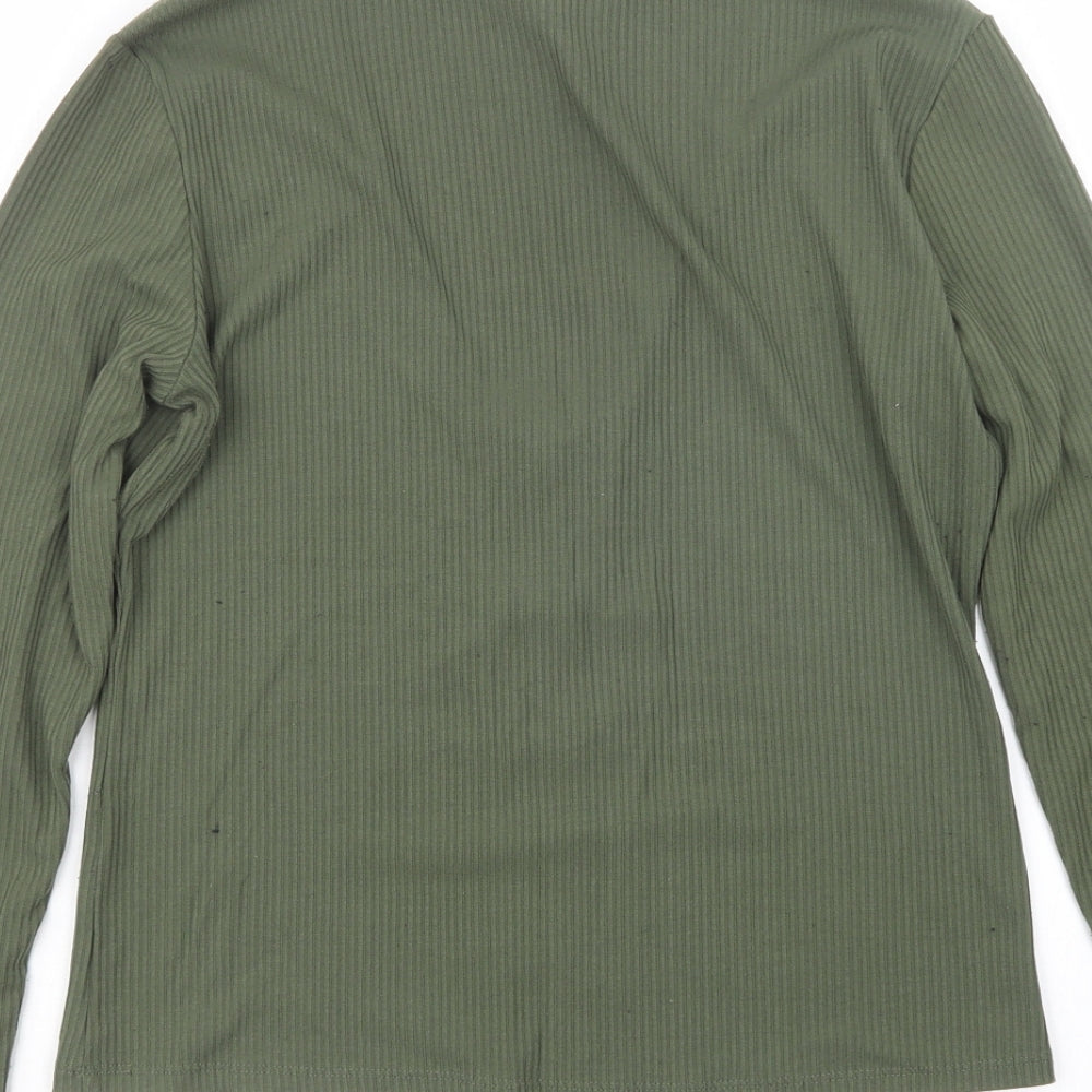 Divided by H&M Womens Green Basic T-Shirt Size M