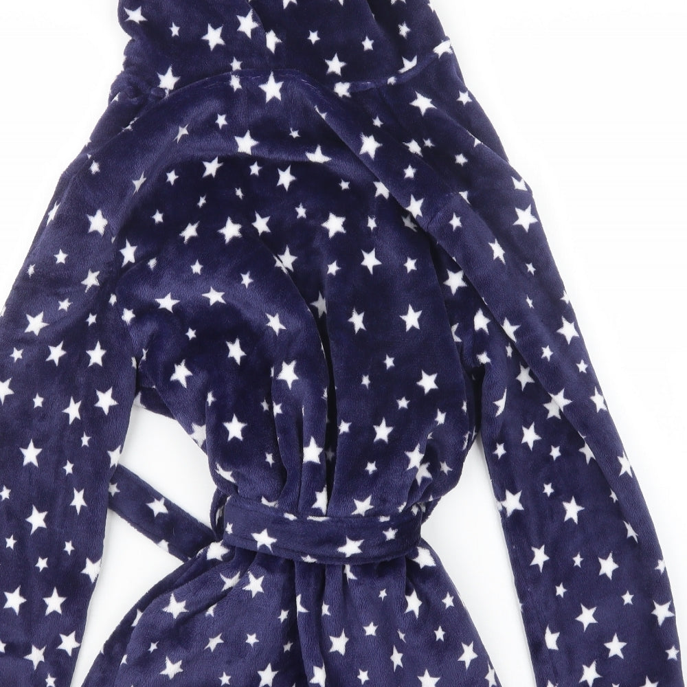 New Look Girls Blue Geometric Top Robe Size S
