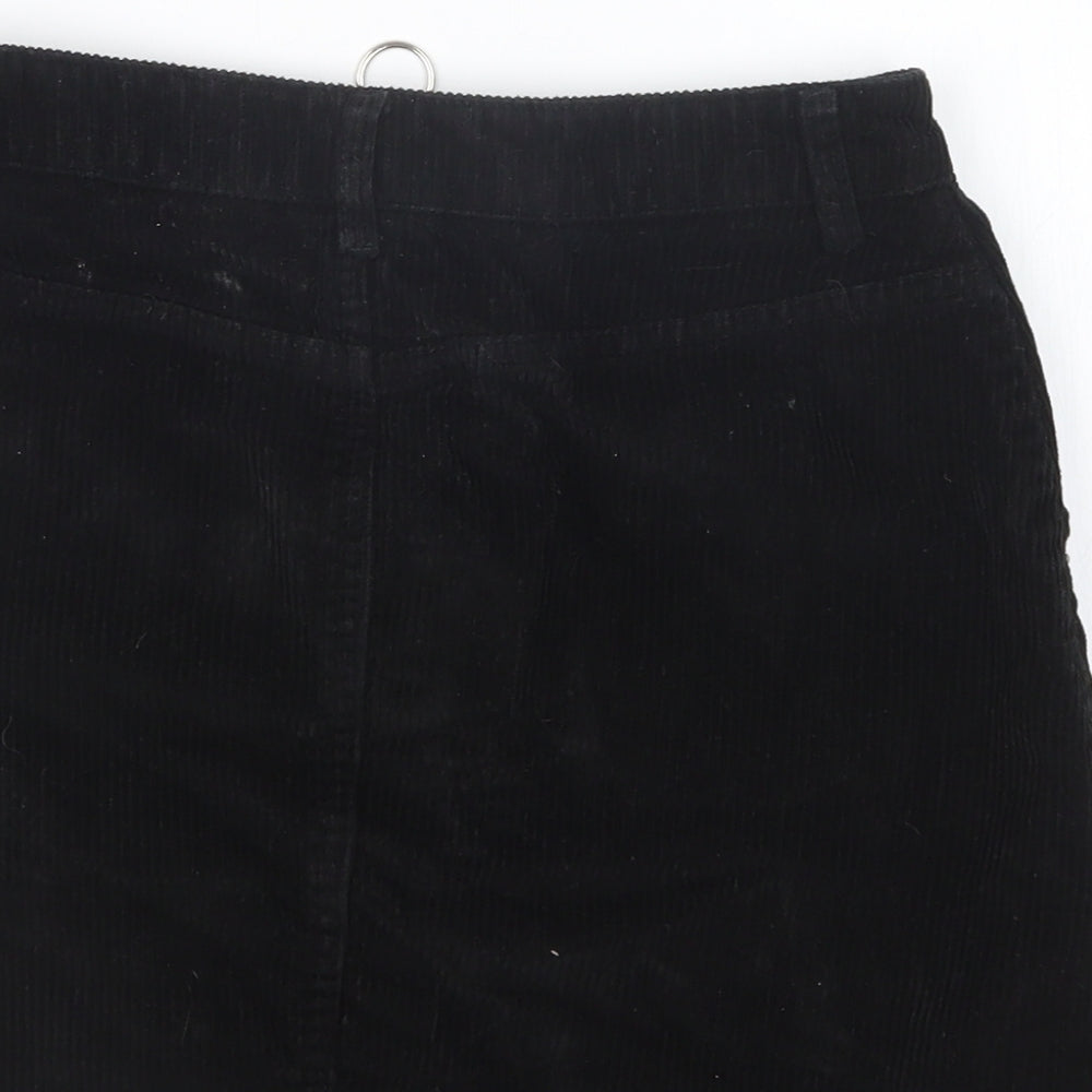 Topshop Womens Black Straight & Pencil Skirt Size 8