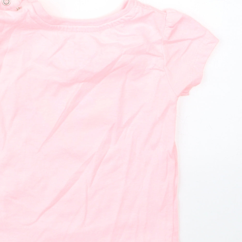 Primark Girls Pink Basic T-Shirt Size 6-9 Months