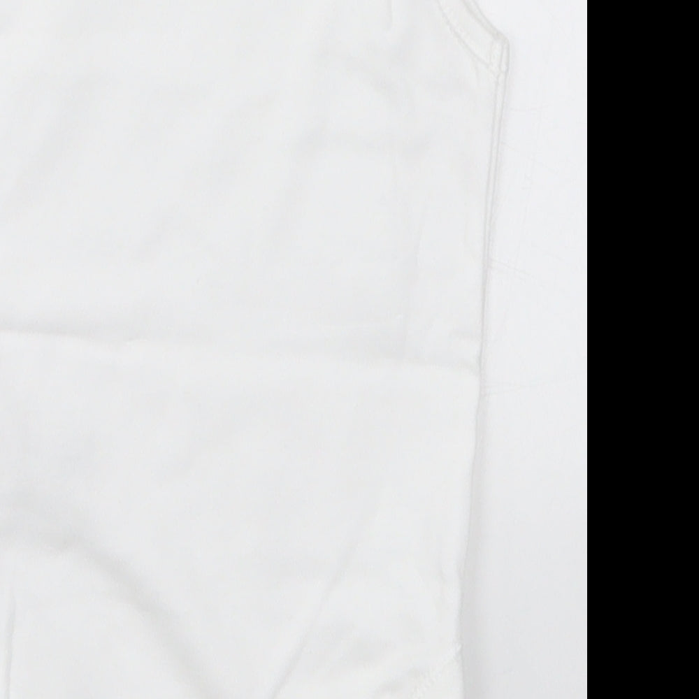 Nutmeg Baby White Babygrow One-Piece Size 6-9 Months