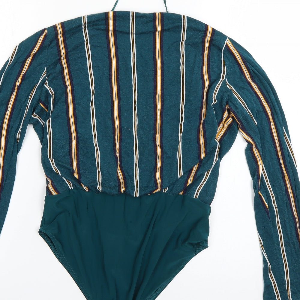 Primark Womens Multicoloured Striped Basic Blouse Size 10