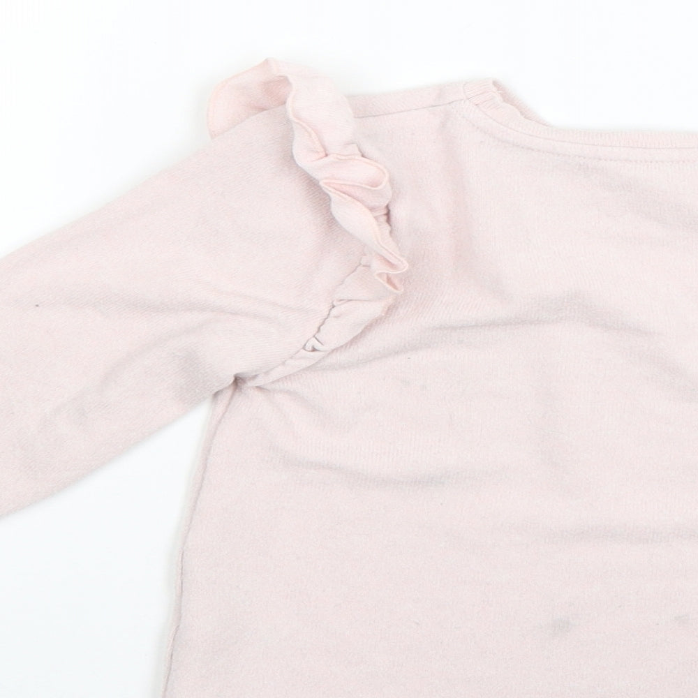 Matalan Girls Pink Pullover Jumper Size 6 Years