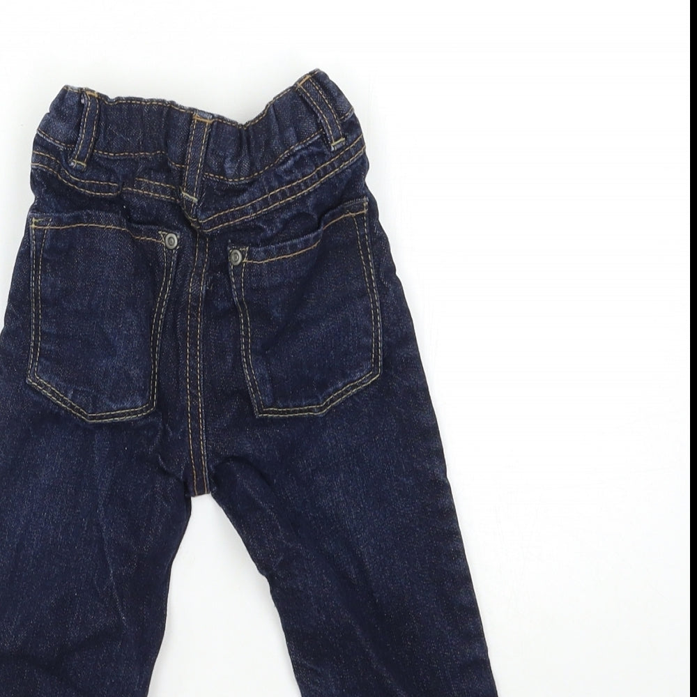 TU Baby Blue Denim Cargo Jeans Size 9-12 Months